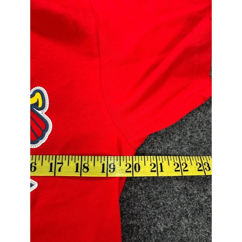 Majestic St Louis Cardinals Adam Wainwright #50 T Shirt Red MLB Baseball Medium - Picture 7 of 8